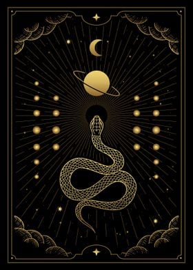 Tarot mystical snake