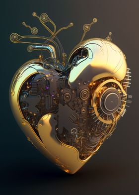 Modern iron heart