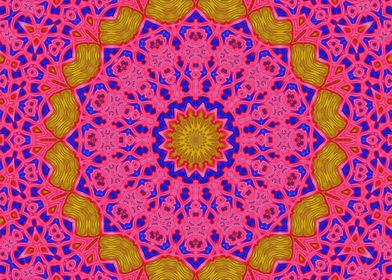 Beetroot pink mandala