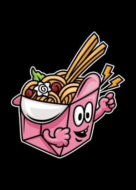 Food Character Noodle