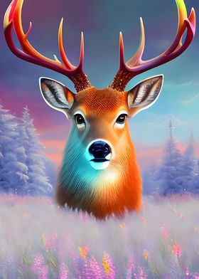 Deer Winter Beauty