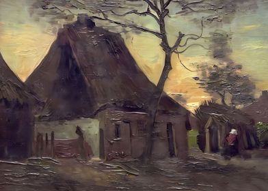 van Gogh Cottage with Tree