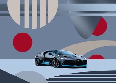 Bugatti Divo Geometric