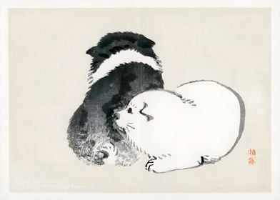 Ukiyo e Japanese Dog