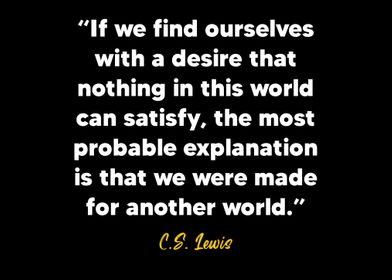 C S Lewis quote