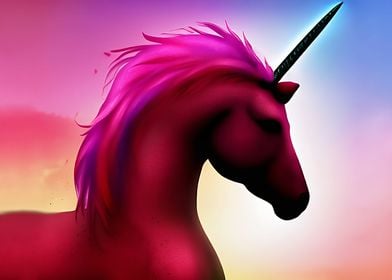 Magical pink unicorn