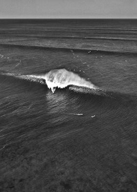 Surfing at The Pipeline