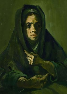 Woman with Mourning Shawl