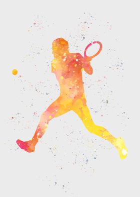 Tennis Player Painting