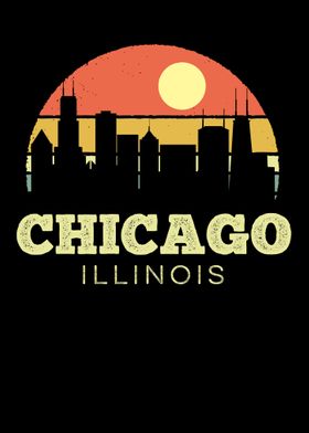 Chicago Vintage Sunset