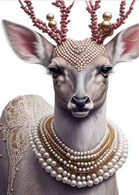 Luxury roe deer portrait