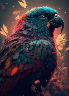 Colorful Cute Parrot