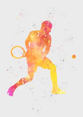 Tennis Player Painting