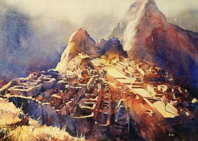 Machu Picchu ruins Peru 