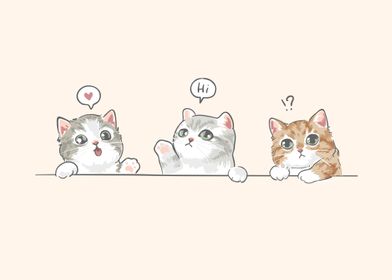 Three little kittens