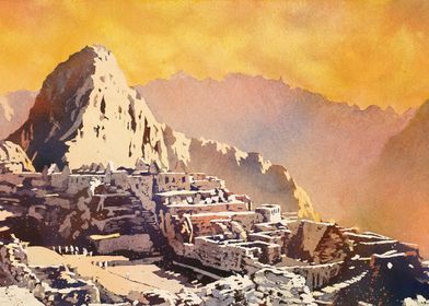 Machu Picchu Peru artwork