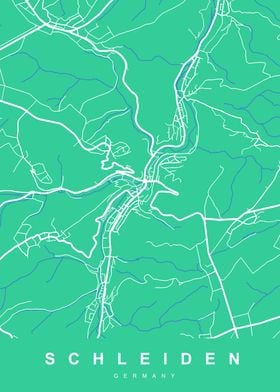 Map SCHLEIDEN GERMANY