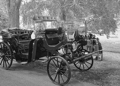 Black and White Carriage