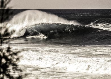 Surfing at The Pipeline