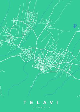 Map TELAVI GEORGIA 