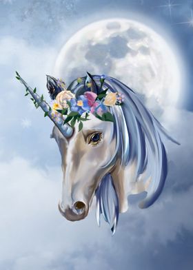 Unicorn and Flowers