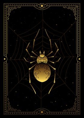 Tarot Spider in the web