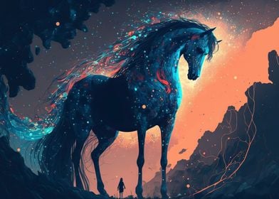 Horse in the stars