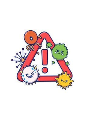 Cute Virus Cartoon 