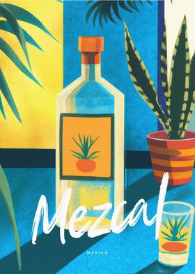 Mezcal Bottle in Mexico