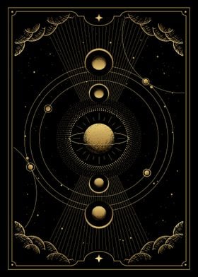 Tarot planets and orbits