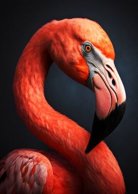 Flamingos portrait