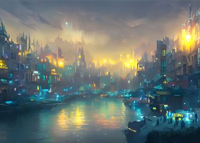 Landscapes City Painting