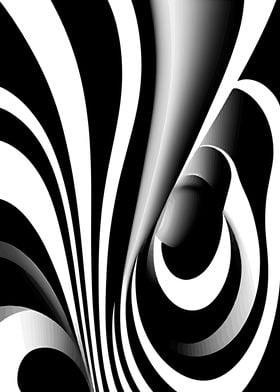 ABSTRACT ART B AND W