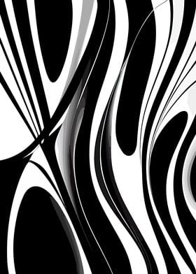 ABSTRACT ART B AND W