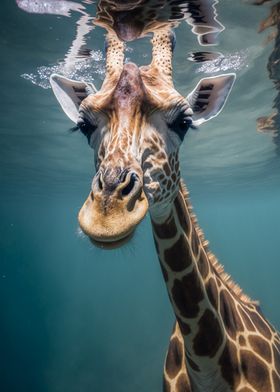 Underwater Giraffe