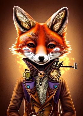 Funny Spy Fox Animal' Poster by Max Ronn | Displate