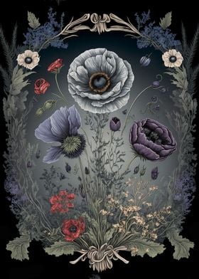 Wicca Purple Poppy Flowers