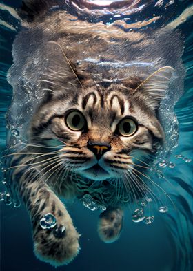 Underwater Cat