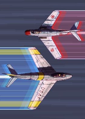 Pixel Art MiG Alley