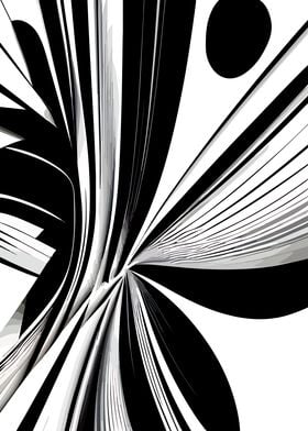 ABSTRACT ART B AND W