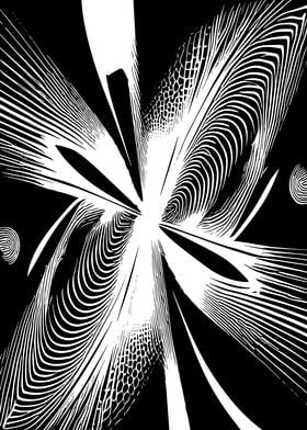 ABSTRACT ART B AND W