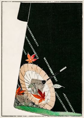 Ukiyo e Parasol Umbrella