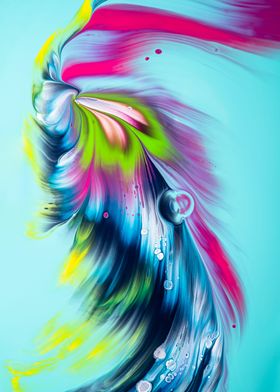 Abstract Feather Art