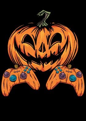 Gamer Halloween pumpkin