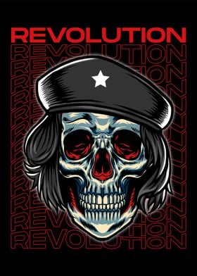 Skull Che Revolution Art