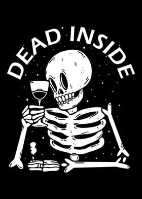 dead skeleton drinking