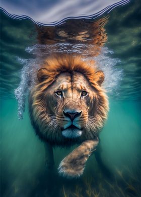 Underwater Lion