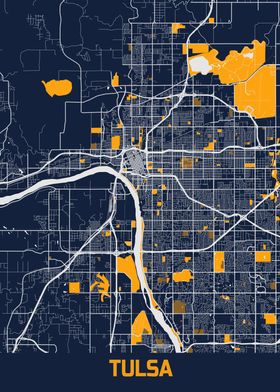 Tulsa City Map