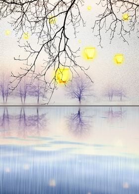 lake and lamp paint