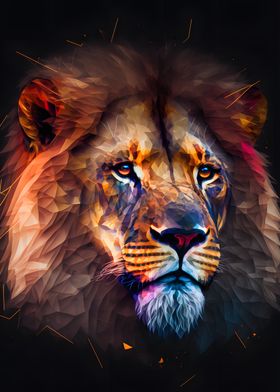 Lion Head Portrait